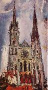 Chaim Soutine Chartres Cathedral oil painting